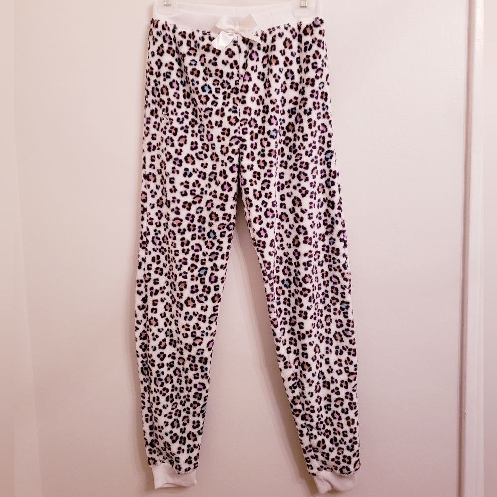 2 pairs of soft fleece lounge pants girls size 14/16
